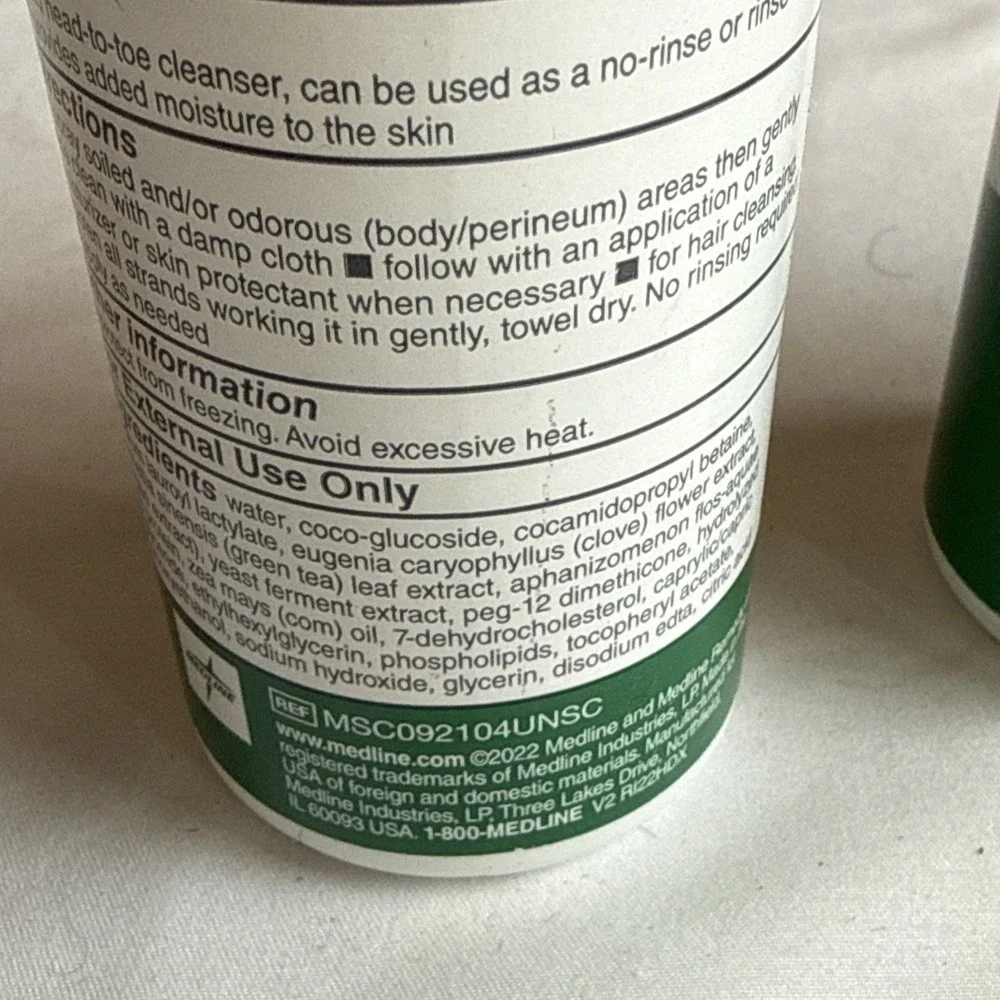 4 oz. Medline Remedy Cleanse No Rinse‎ Foam Cleanser Hypoallergenic Unscented 3